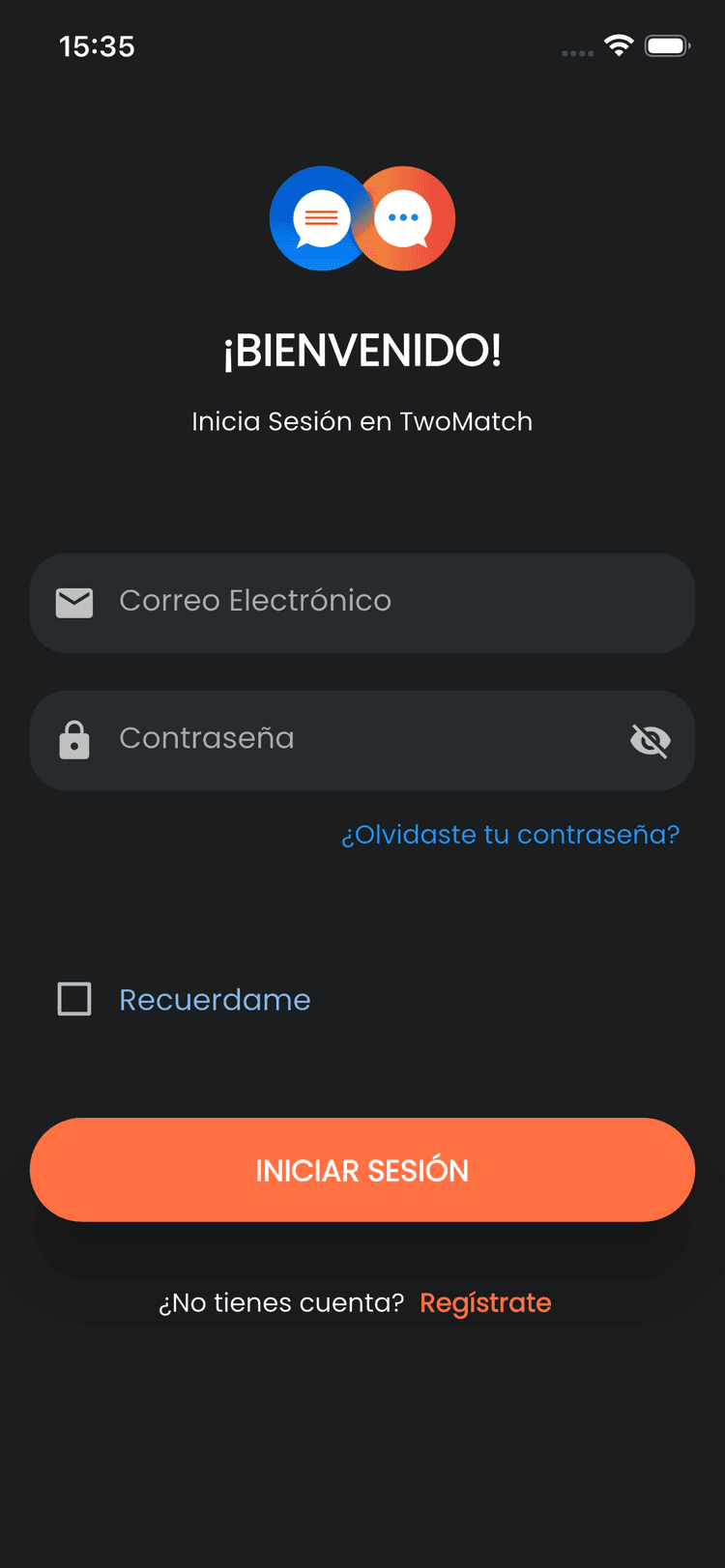 2Match App interface preview